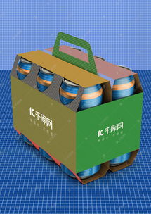 罐装饮料组合装样机展示海报模板下载 千库网